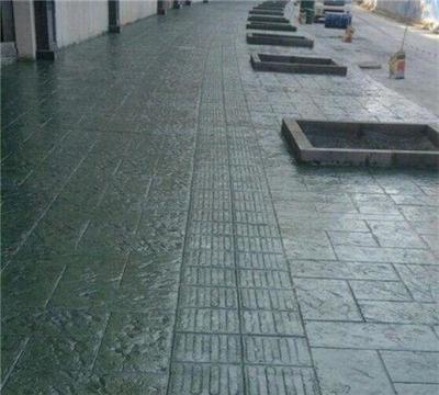 仿青石板压模地坪 混凝土压模工艺 地面铺装材料 河南 郑州地区配送 工程施工